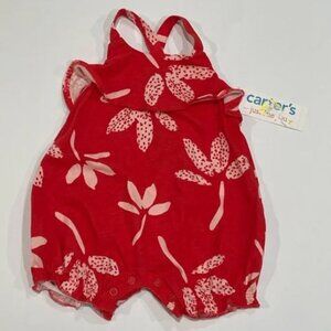 3/$15 Carter’s– Girl’s Coral Red 3 Mnth Bodysuit